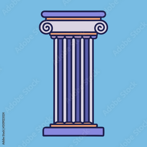 Classic column vector illustration