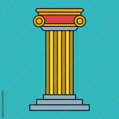 Classic column vector illustration