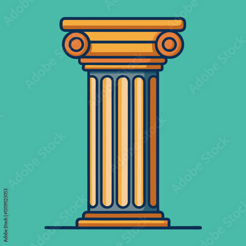 Classic column vector illustration