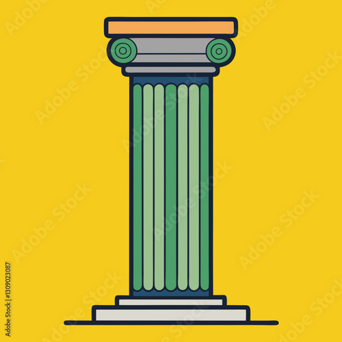 Classic column vector illustration