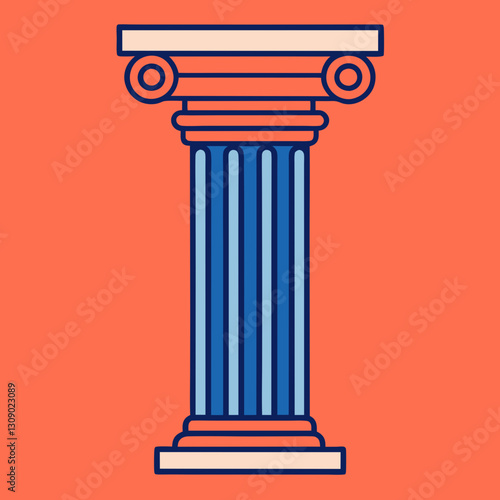 Classic column vector illustration