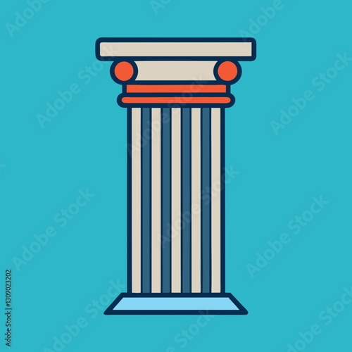 Classic column vector illustration