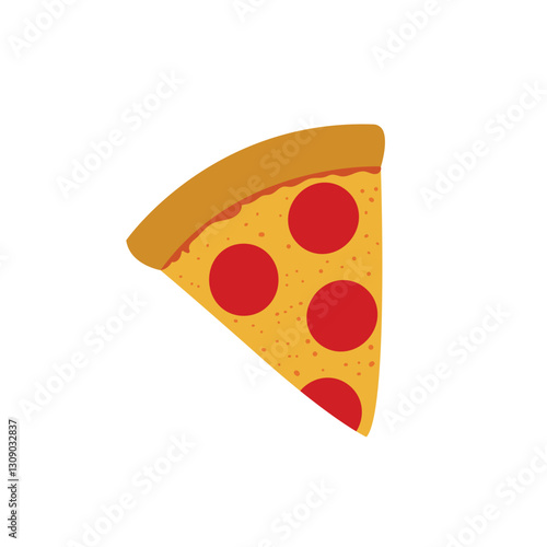slice of pizza food snack illustration emoji vector