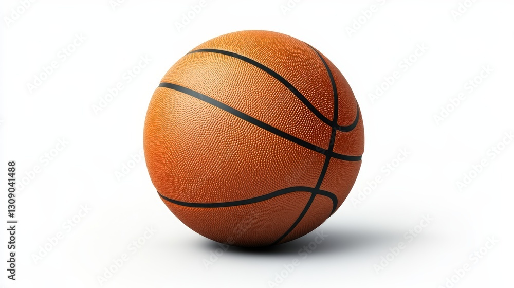 A vibrant orange basketball resting on a smooth surface, perfect for sports themes and athletic designs. A vibrant orange basketball resting on a smooth surface, perfect for sports themes and athletic designs.