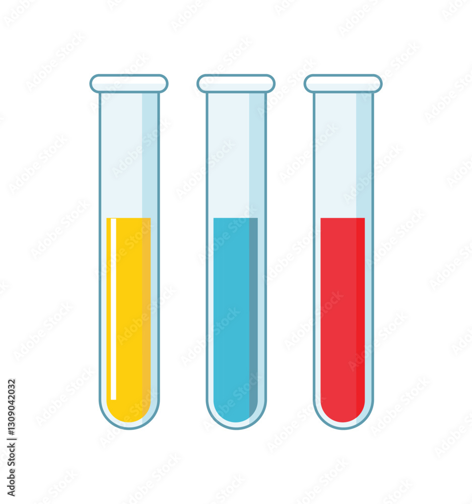 Laboratory glassware or beaker equipment isolated on white background vector Laboratory glassware or beaker equipment isolated on white background vector