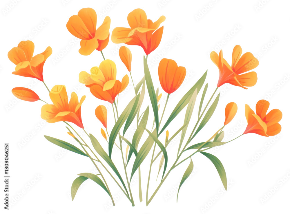 custom made wallpaper toronto digitalPNG  Freesia flower petal plant.