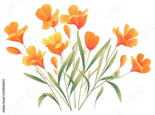 Wallpaper Mural PNG  Freesia flower petal plant. Torontodigital.ca