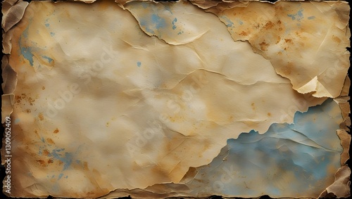 Aged Grunge Paper Texture, Vintage and Distressed, High-Resolution