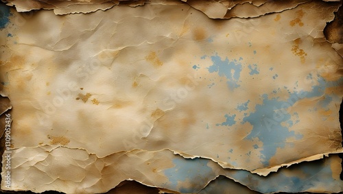 Aged Grunge Paper Texture, Vintage and Distressed, High-Resolution