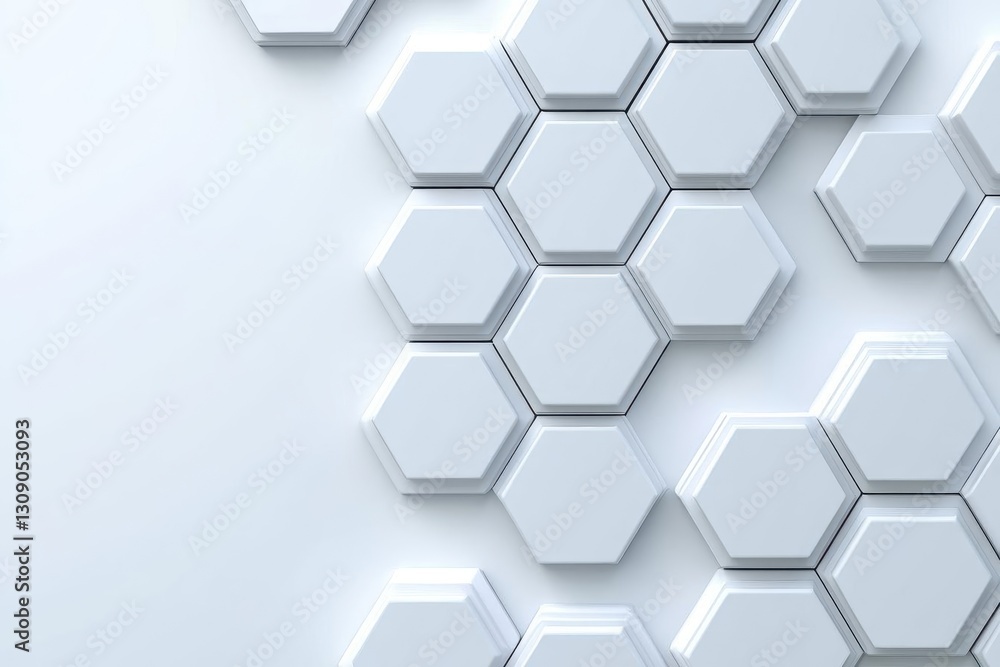 Vector banner design, white background with hexagon pattern Vector banner design, white background with hexagon pattern