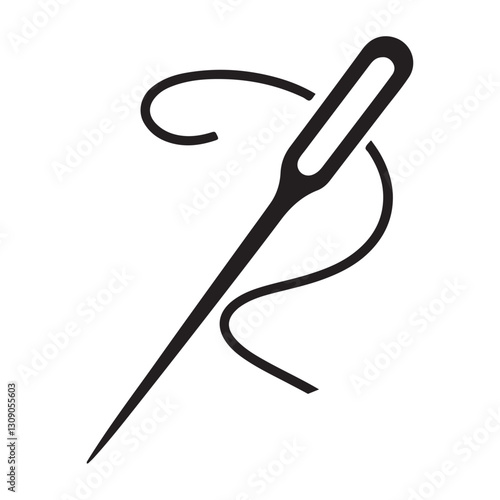 Needle and Thread Vector Illustration Art for Sewing Projects