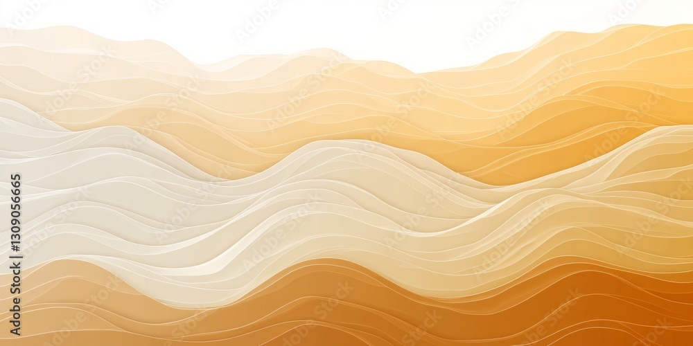 Light Yellow To Soft Peach Gradient 3D Wavy Textured Pattern Provides A Elegant Flowing Background Light Yellow To Soft Peach Gradient 3D Wavy Textured Pattern Provides A Elegant Flowing Background