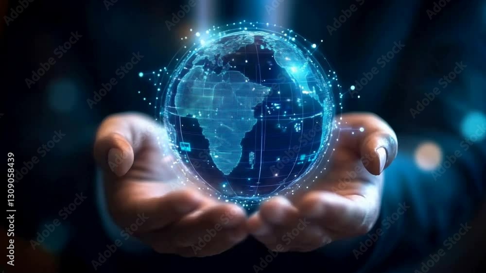 world global internet connections in a hand world global internet connections in a hand