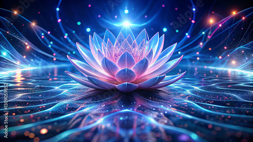 Neural Lotus Blossoms Amid Rippling Data Flow