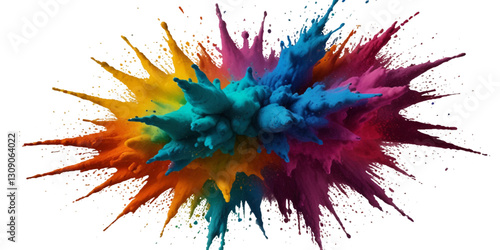 Beautiful rainbow holi festival background