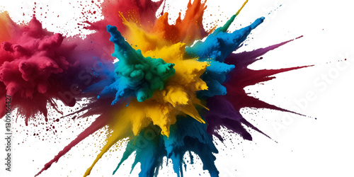 Beautiful rainbow holi festival background