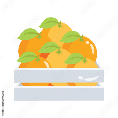 Check out handy 3d icon of orange crate