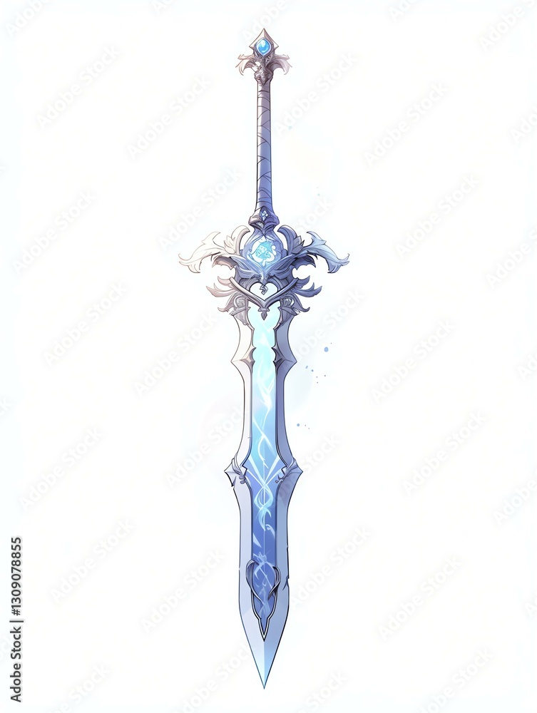Elegant Sword with Gemstones