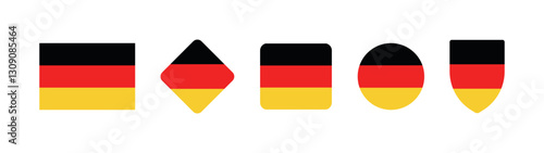 Free Download Vector Germany National Flag icon collection. Flag set of Germany various styles. - GFXLoad