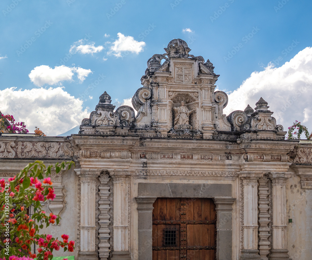 Obraz premium Facade of the San José cathedral (1540) , Antigua, Guatemala. destroyed by the 1773 Guatemala earthquakesdestroyed by the 1773 Guatemala earthquakes