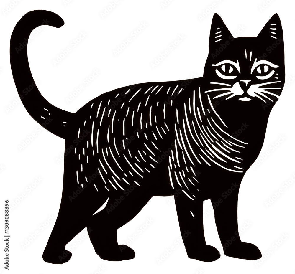 Fototapeta premium PNG Cat animal mammal pet.