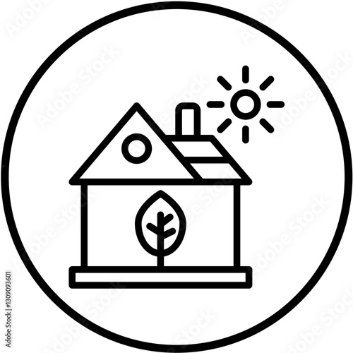 Vector Design Eco House Icon Style