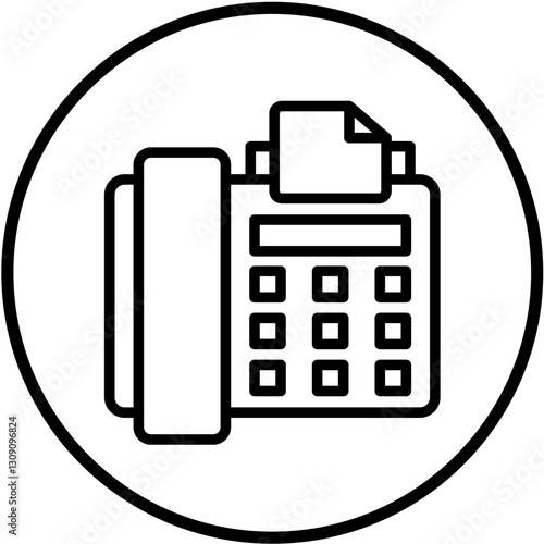 Vector Design Fax Icon Style