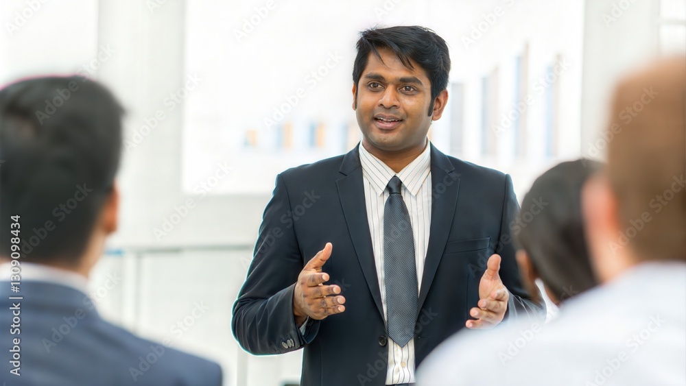 Indian Seminar Speaker Discussing Business Strategies
Indian Seminar Speaker Discussing Business Strategies