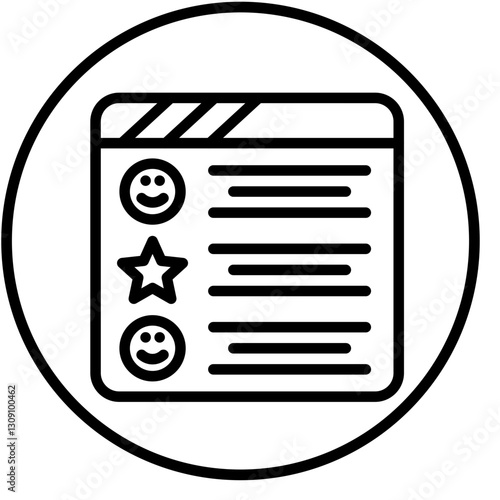 Vector Design Positive Review Icon Style