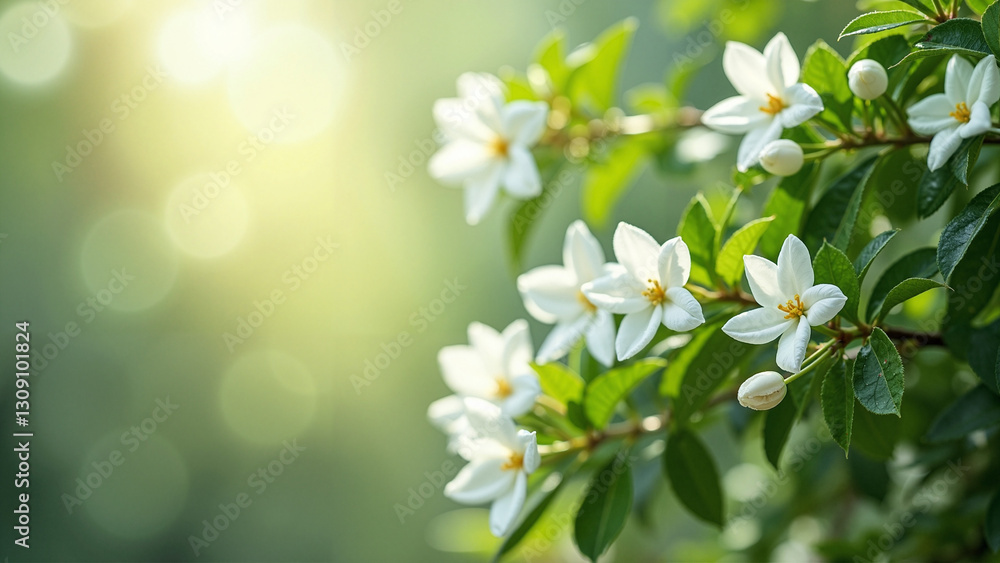 Enchanting Jasmine Tree Bokeh: Dreamy Floral Background for Spring Marketing, Easter Campaigns, and Elegant Branding Enchanting Jasmine Tree Bokeh: Dreamy Floral Background for Spring Marketing, Easter Campaigns, and Elegant Branding