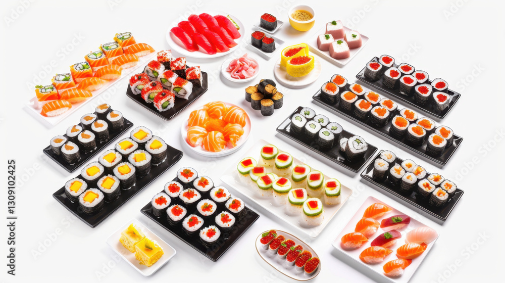 sushi on a plate sushi on a plate