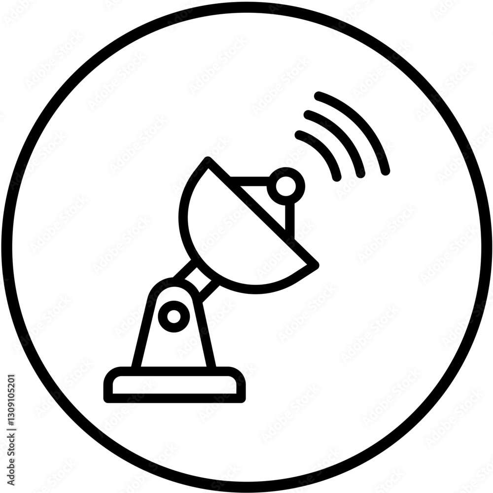 Vector Design Parabolic Dishes Icon Style Vector Design Parabolic Dishes Icon Style