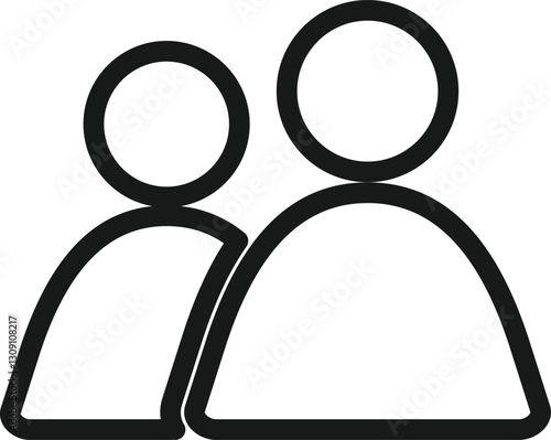 tow friend icon vector