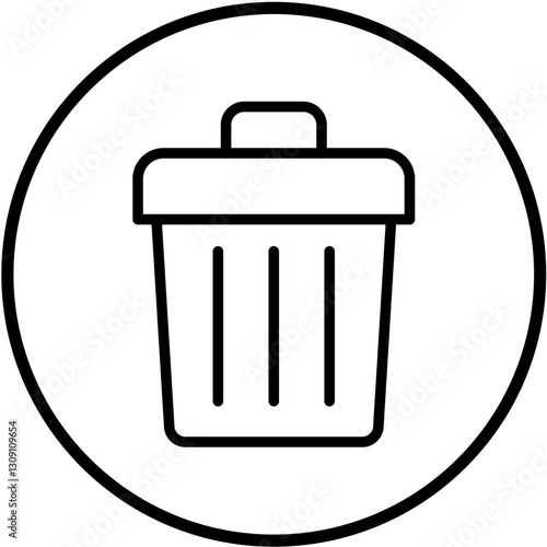 Vector Design Trash Icon Style