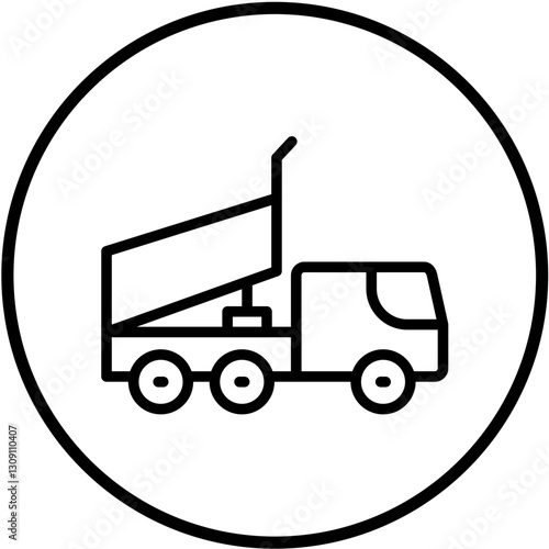 Dump Truck Vector Design Icon Style