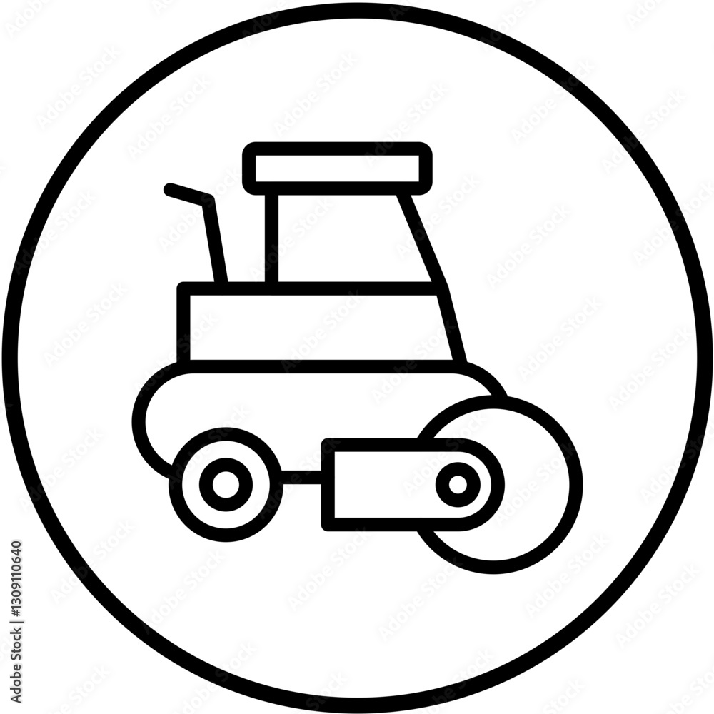 Fototapeta premium Roller Vector Design Icon Style