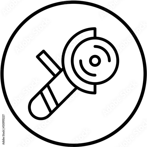 Angle Grinder Vector Design Icon Style