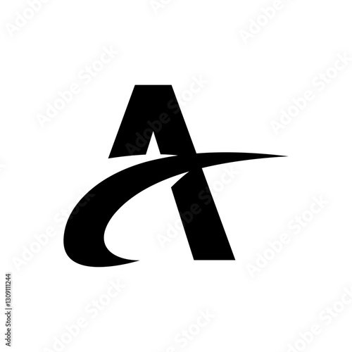 Initial letter A logo vector design template isolated on white background