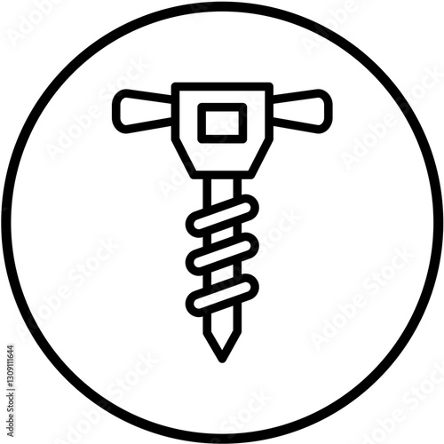 Auger Vector Design Icon Style