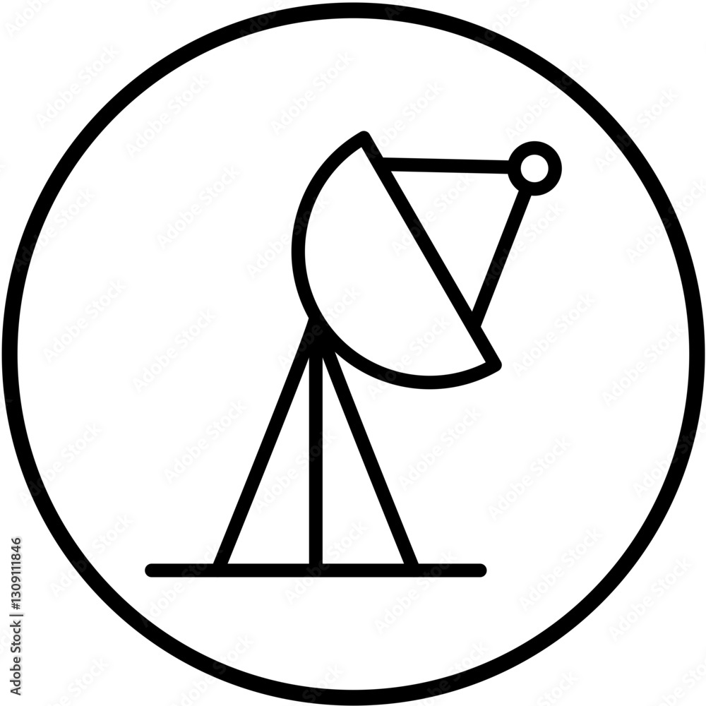 Satellite Dish Vector Design Icon Style Satellite Dish Vector Design Icon Style
