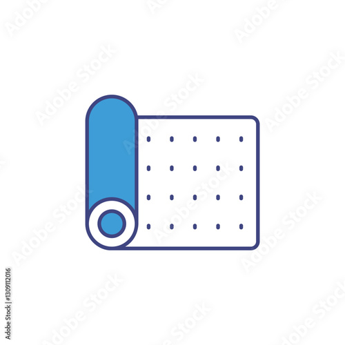 Smart Yoga Mat icon vector stock illustration