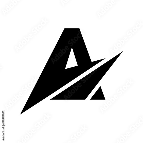 Initial letter A logo vector design template isolated on white background