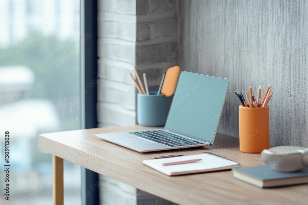 Cozy Workspace Featuring a Sleek Laptop and a Warm Cup of Coffee on a Minimalist Desk Inviting Focus and Inspiration for Creative Productivity Cozy Workspace Featuring a Sleek Laptop and a Warm Cup of Coffee on a Minimalist Desk Inviting Focus and Inspiration for Creative Productivity