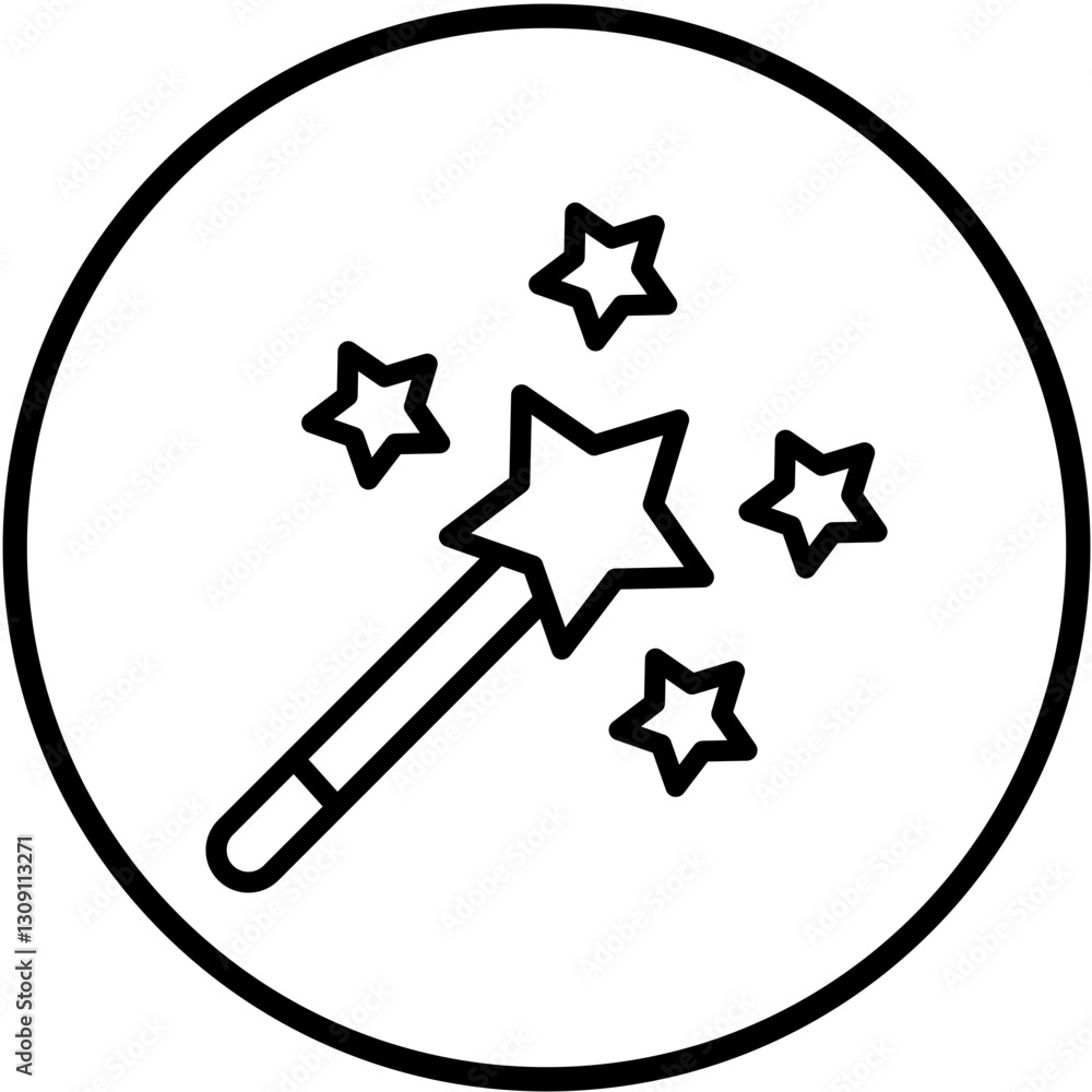 Obraz premium Magic Vector Design Icon Style