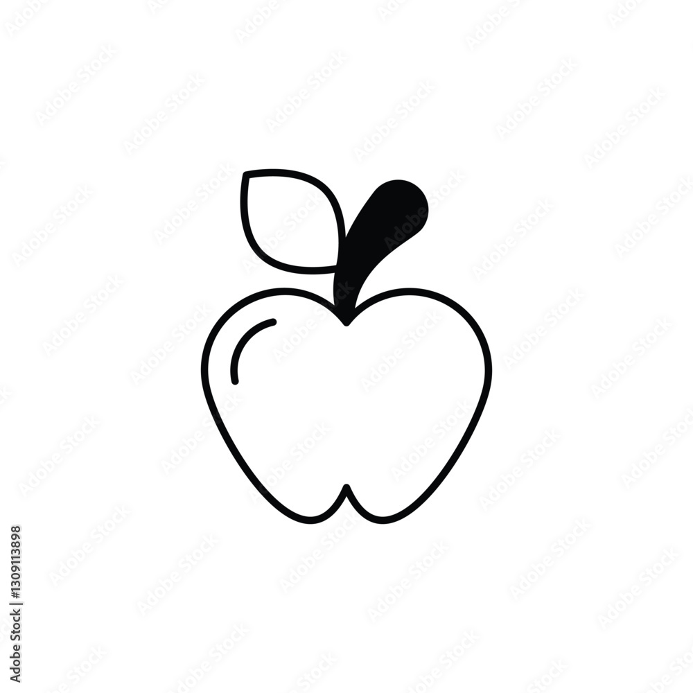 Apple icon vector stock illustration Apple icon vector stock illustration