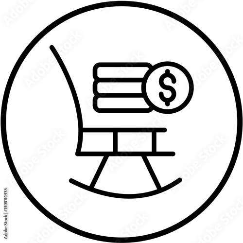 Retirement Fund Vector Design Icon Style