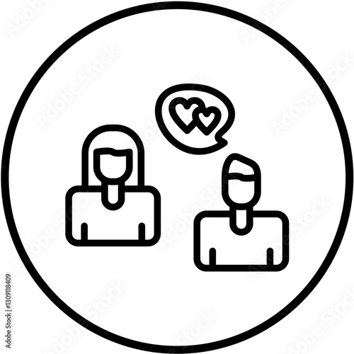 Flirtatious Vector Design Icon Style
