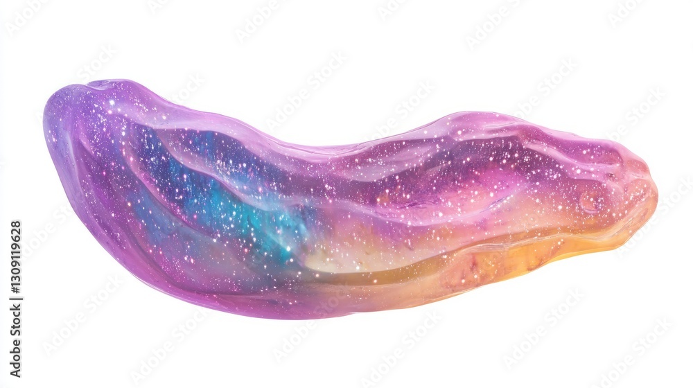 Fototapeta premium Generic Serene Starry Moment Pastel Vibrant Night Comet