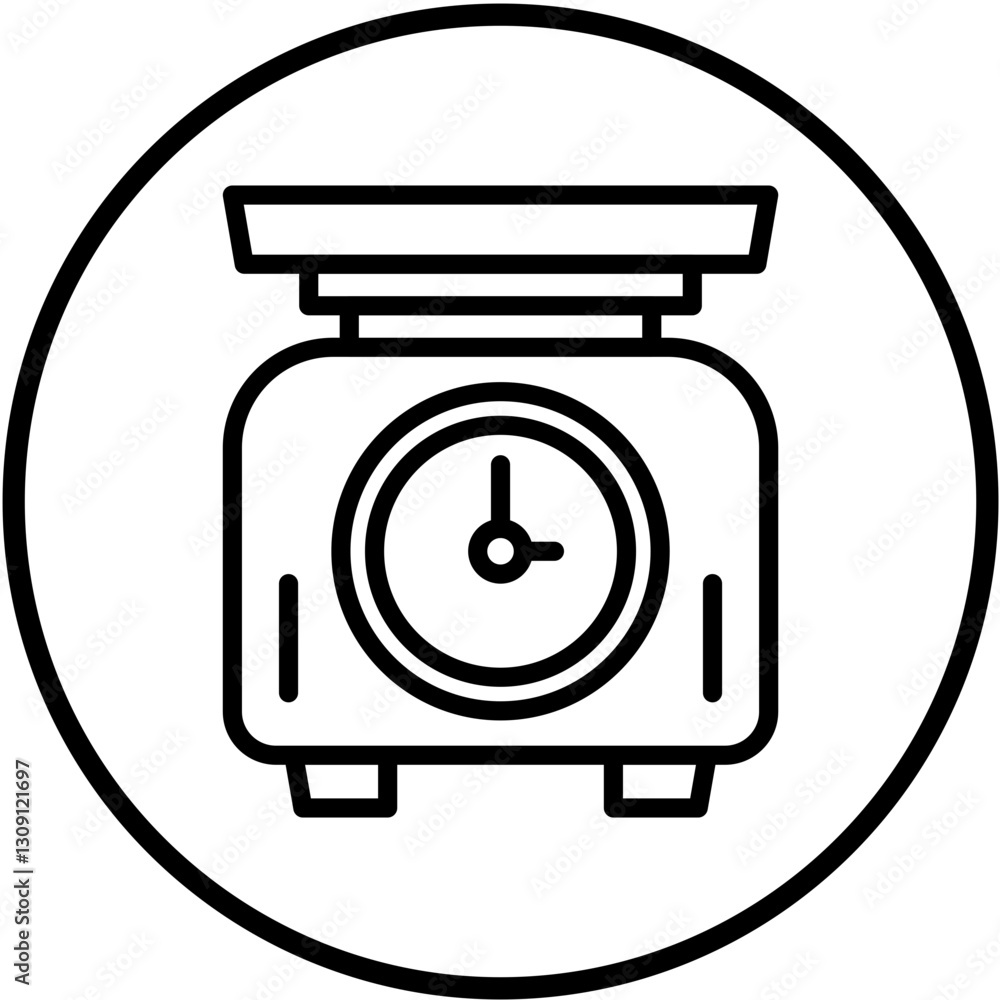 Food Scale Vector Design Icon Style Food Scale Vector Design Icon Style