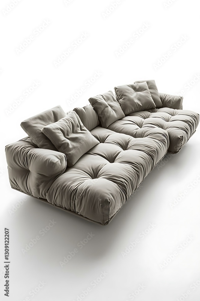 Fototapeta premium A couch with pillows on it
